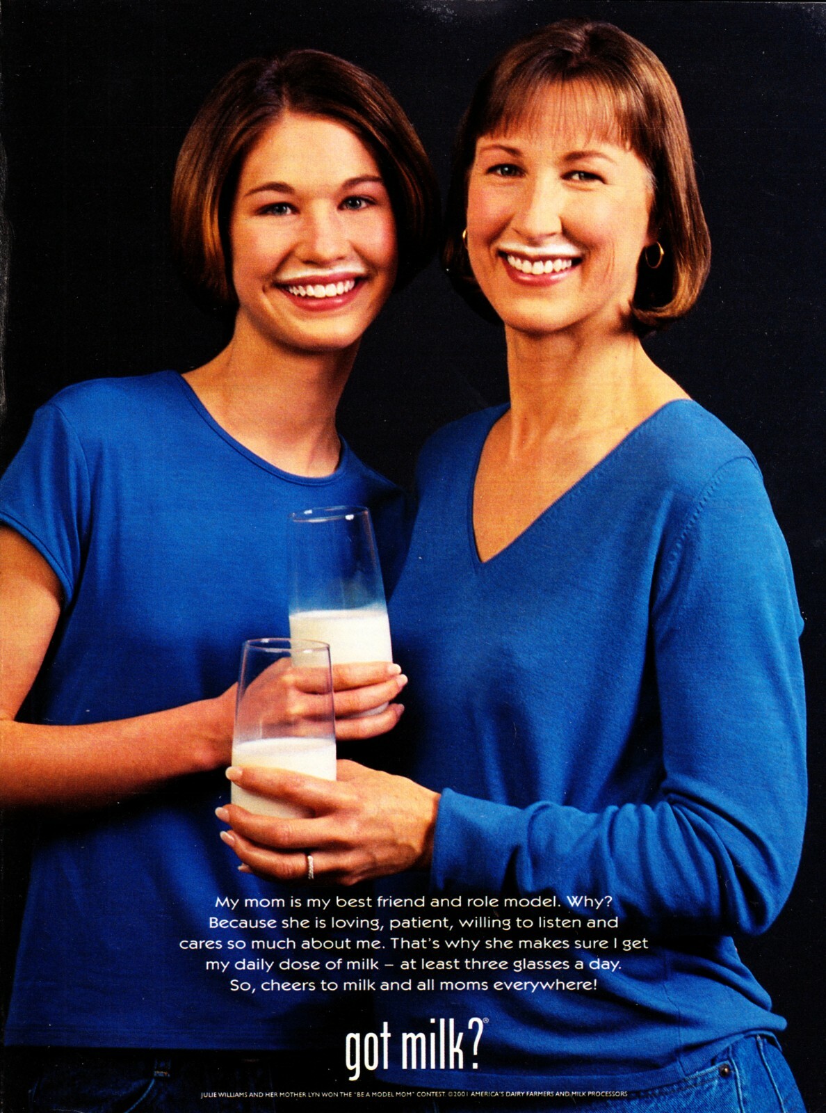 Julie and Lynn Williams - Be A Model Mom winners