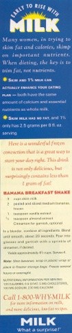 Early To Rise With Milk - Banana Breakfast Shake