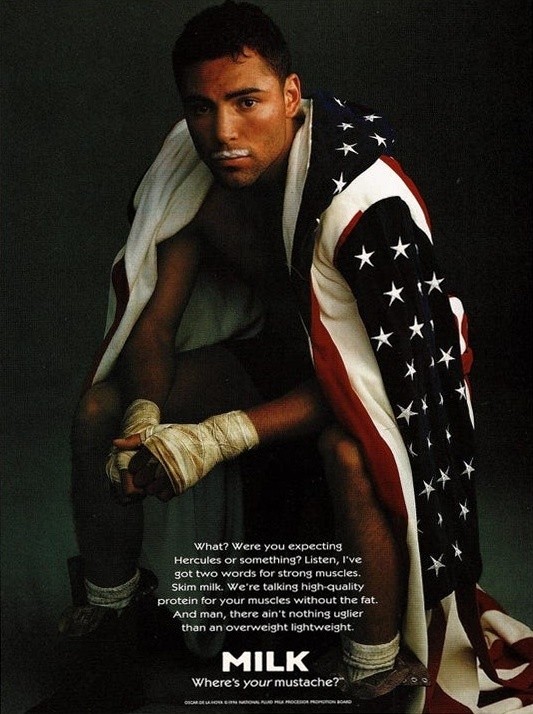 Oscar De La Hoya — high-resolution period seller scan
