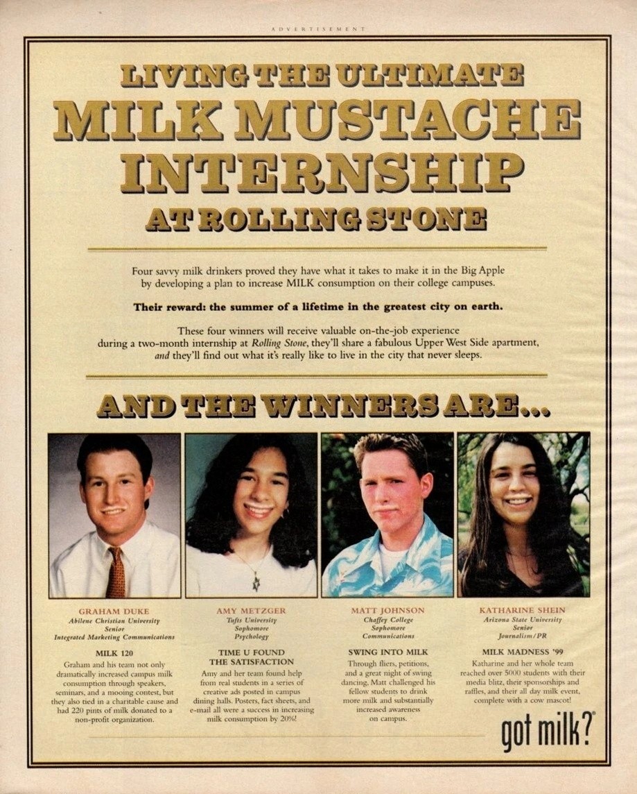 Milk Mustache Ultimate Internship at Rolling Stone Winners