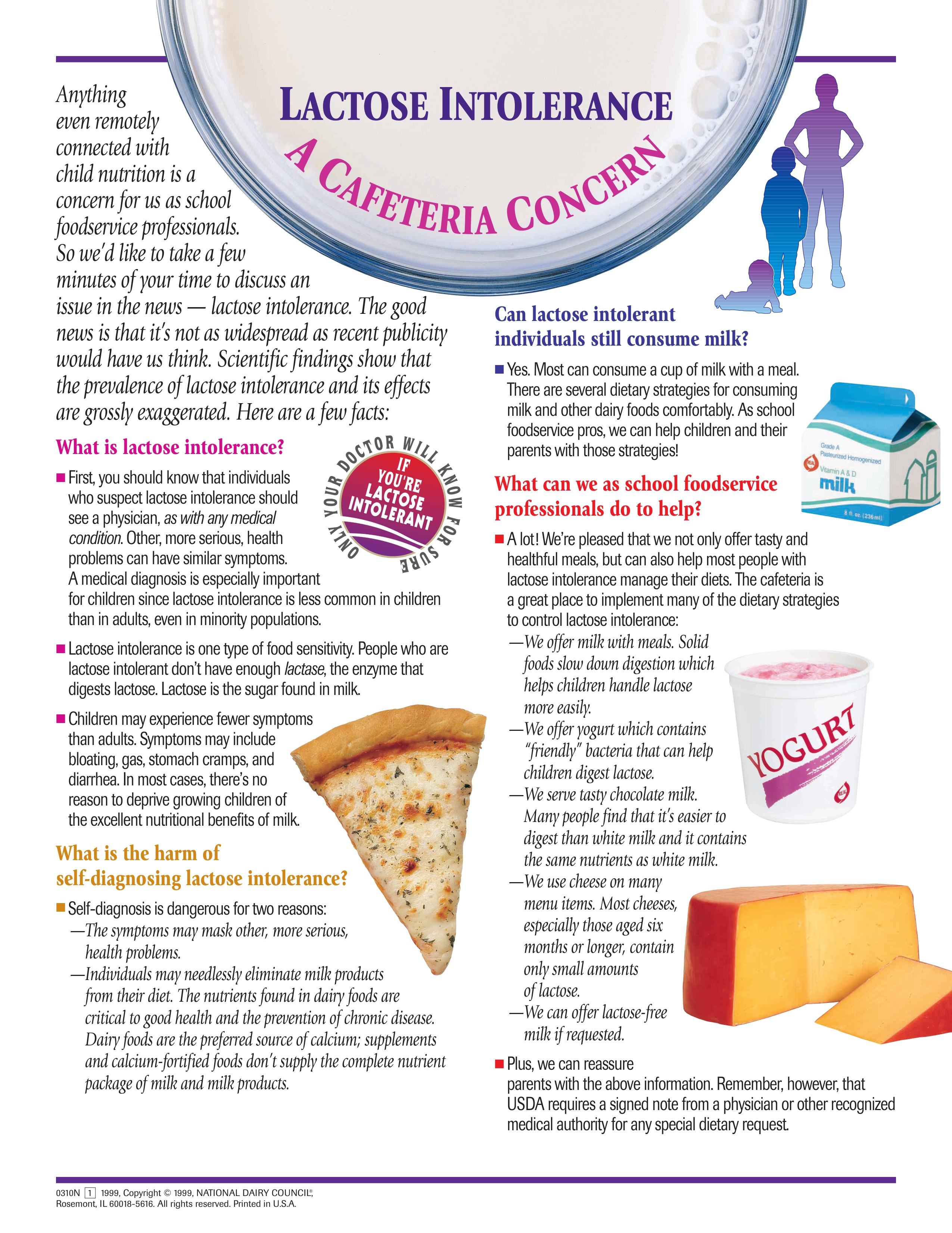 Lactose Intolerant: A Cafeteria Concern