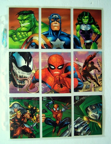 1999 Marvel Got Milk? complete nine-card promotional set