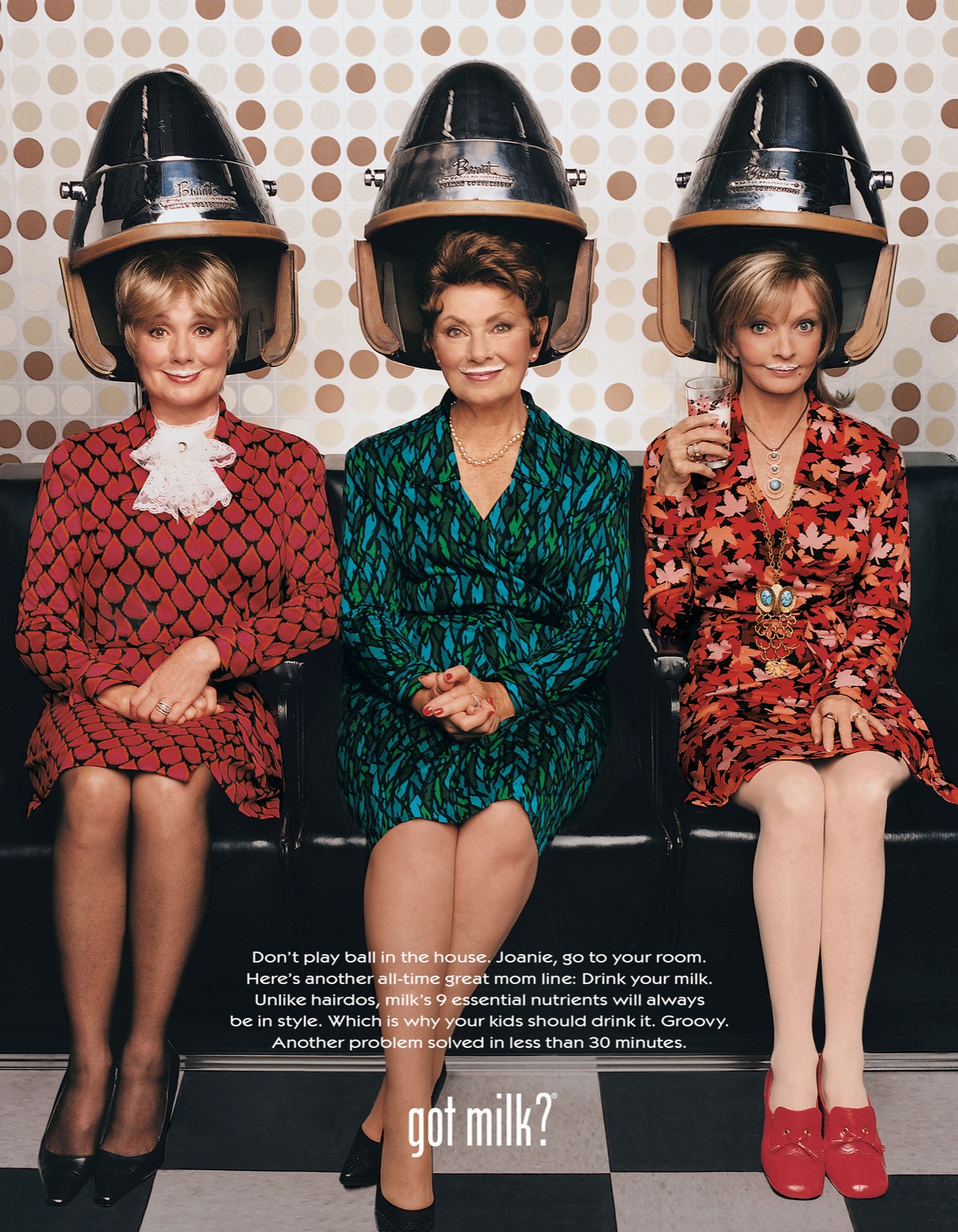Shirley Jones / Marion Ross / Florence Henderson - TV Moms — later “got milk?” reissue